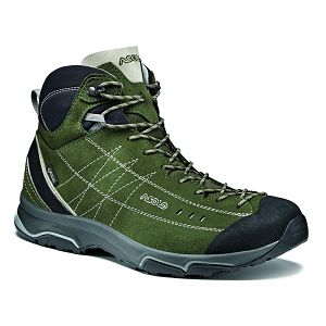 Asolo Nucleon Mid Gv Rifle Mens Hiking Boots Clearance Sale Graphite/Green (Ca-1370249)